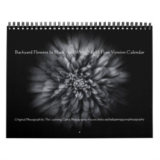 Achtertuin Bloemen In Zwart En Wit Nr 68 Flow Kalender