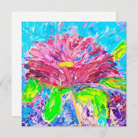 Achtertuin Blooms Briefkaart (Voorkant / Achterkant)