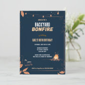 Achtertuin brandende kampeercampagne buitenshuis v kaart (Staand voorkant)