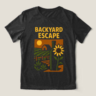 Achtertuin Escape Gardening en Natuur Lover Gift Tri-Blend Shirt