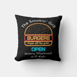 Achtertuin Grill Meester Burgers Bord Kussen