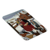 Achtertuin in Winter Magneet (Rechterzijde)