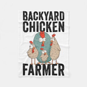 Achtertuin Kippenboer Grappig Schattig Kippenliefh Fleece Deken