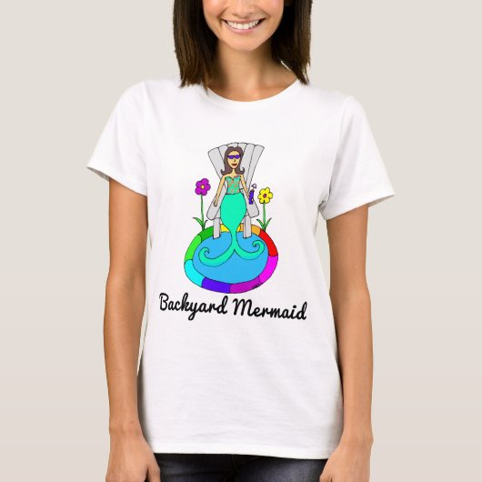 Achtertuin Mermaid T-shirt (Voorkant)
