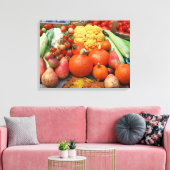 Achtertuin oogst canvas afdruk (Insitu (Woonkamer))