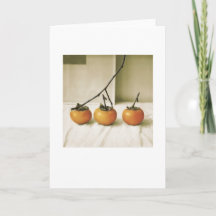 Achtertuin Persimmon foto schilderij Blank groet