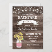 Achtertuin Picknick Buurt BBQ Kaart (Voorkant)