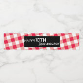 Achtertuin Picknick Jubileum Waterflesetiket Waterfles Etiket (Enkel label)