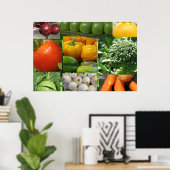 Achtertuin Plantaardige tuin Poster (Thuiskantoor)