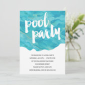 achtertuin-splash | poolparty kaart (Staand voorkant)
