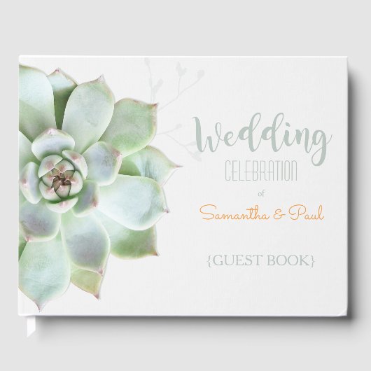 Achtertuin Succulent Wedding Gastenboek (Voorkant)
