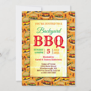 Achtertuin van BBQ Party Burgers Kaart