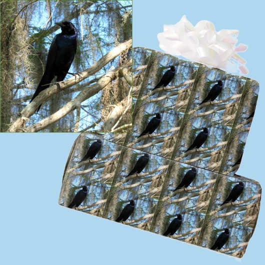 Achtertuin vogel grackle inpakpapier