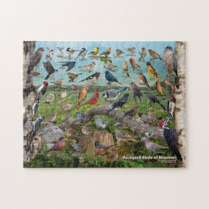 Achtertuin vogels Missouri Legpuzzel