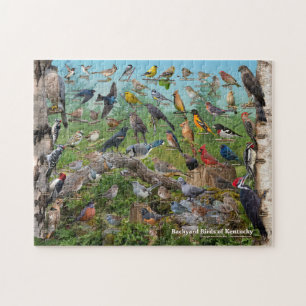 Achtertuin vogels van Kentucky Legpuzzel