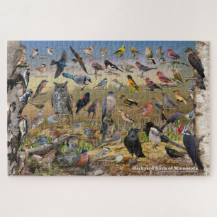 Achtertuin vogels van Minnesota Legpuzzel