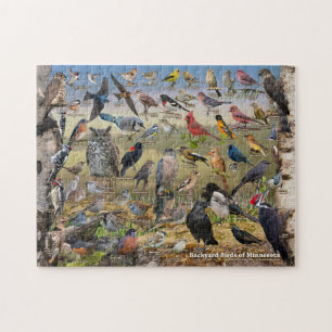 Achtertuin vogels van Minnesota Legpuzzel