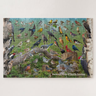 Achtertuin vogels van North Carolina Legpuzzel