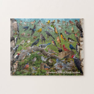 Achtertuin vogels van North Carolina Legpuzzel