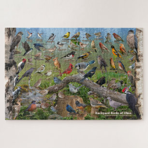 Achtertuin vogels van Ohio Puzzle Legpuzzel