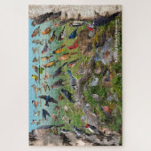 Achtertuin vogels Vermont Legpuzzel (Verticaal)