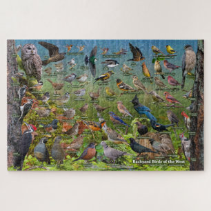 Achtertuin vogels West-Puzzle Legpuzzel