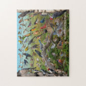 Achtertuin vogels West Virginia Legpuzzel (Verticaal)