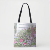 Achtertuin Waterverf verf Draagtas (Voorkant)