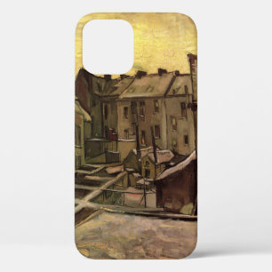 Achtertuinen van oude huizen door Vincent van Gogh iPhone 12 Hoesje