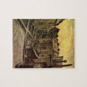 Achtertuinen van oude huizen legpuzzel (Horizontaal)