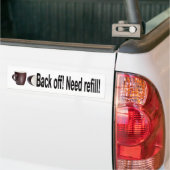 Achteruit Bumpersticker (Op Truck)