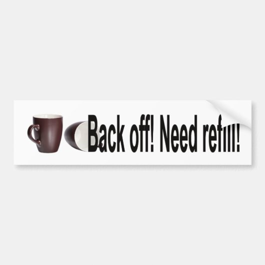 Achteruit Bumpersticker (Voorkant)