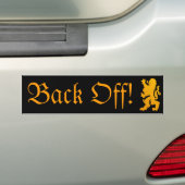 Achteruit bumpersticker (Op auto)