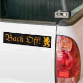 Achteruit bumpersticker (Op Truck)