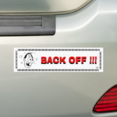 Achteruit! Bumpersticker (Op auto)