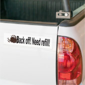 Achteruit Bumpersticker (Op Truck)