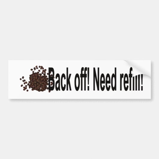 Achteruit Bumpersticker (Voorkant)