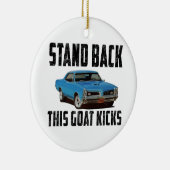 Achteruit deze geit. keramisch ornament (Rechts)