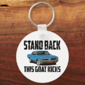 Achteruit deze geitenkicks sleutelhanger (Voorkant)