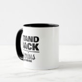 Achteruit! Geniaal aan het werk Mok (Voorkant links)