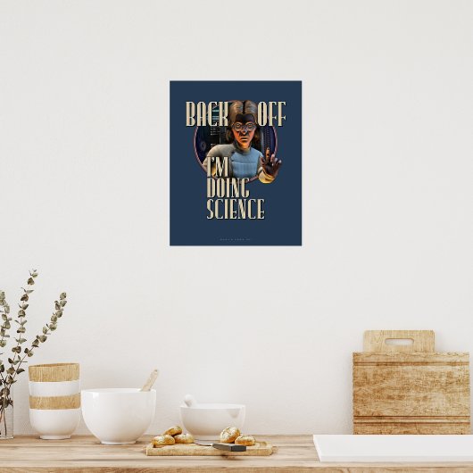Achteruit: ik doe WETENSCHAP (16 x 20 inch) Poster (Keuken)
