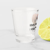 Achteruit, ik ga dit doen shot glas (Links)