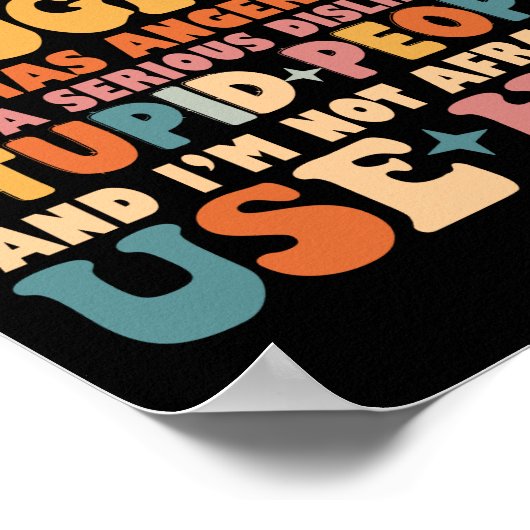 Achteruit Ik heb een gekke dochter, ze heeft woede Poster (Hoek)