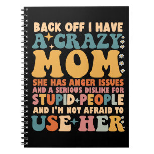 Achteruit Ik heb een gekke moeder ze heeft woede p Notitieboek