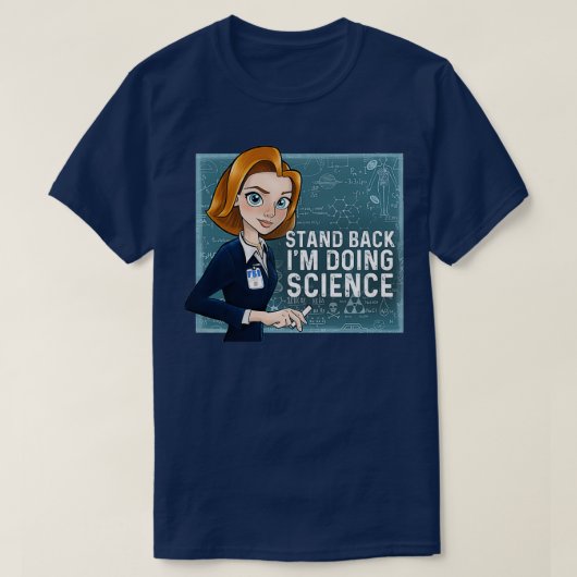 Achteruit Im Doing Science Dana Scully T-shirt (Design voorkant)
