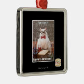 Achteruit! Metalen Ornament (Rechts)