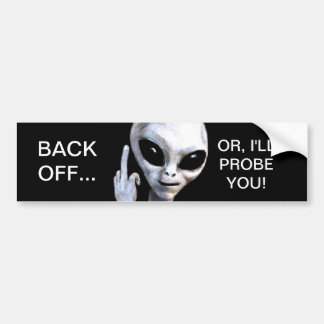 Achteruit... Of, ik zal je bewijzen - Bumpersticker