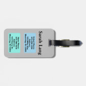 Achterverpakking ID Label Kind Kind School Name La Bagagelabel (Achterkant horizontaal)