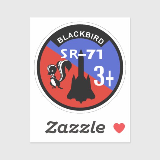 Achtervogel +3-ronde Embleem Sticker (Vel)