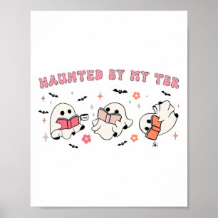 Achtervolgd door mijn TBR grappige Halloween outfi Poster